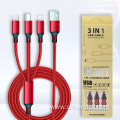 Fast Charging 3in1 Multiple USB Cable